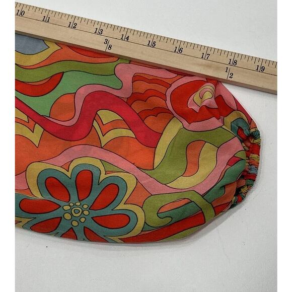 Vila Violy EU36 Petite (US 6) Midi Shirt Dress Floral Tomato Purée Retro NWT - Picture 11 of 11